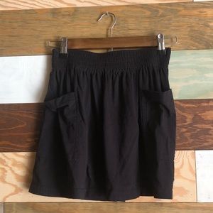 Billabong black high waisted flowy skirt